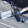 2 người trên máy bay và chủ phương tiện va chạm với chiếc máy bay này đều không gặp nguy hiểm. Ảnh: Fox News