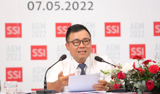 Ông Nguyễn Duy Hưng - Chủ tịch HĐQT SSI tại ĐHĐCĐ thường niên 2022.