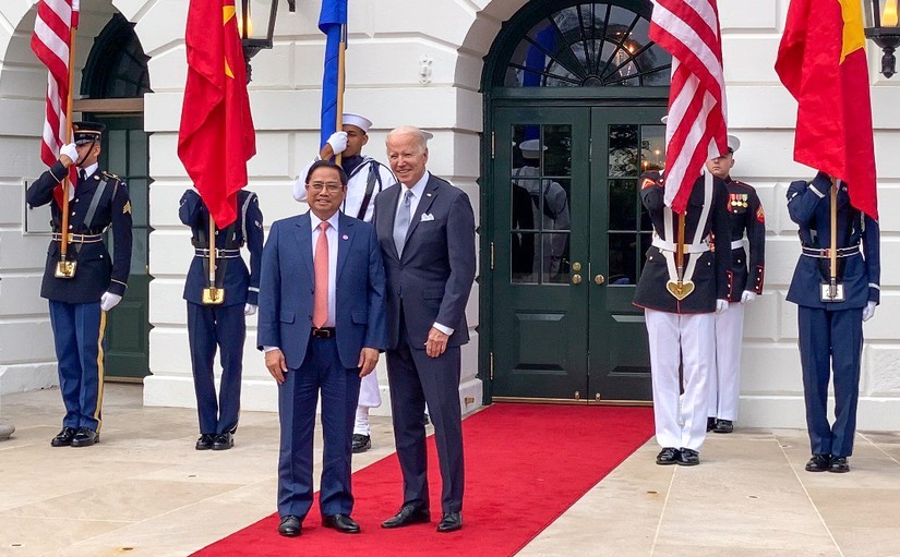 Thủ tướng Chính phủ Phạm Minh Chính và Tổng thống Joe Biden. Ảnh: VGP