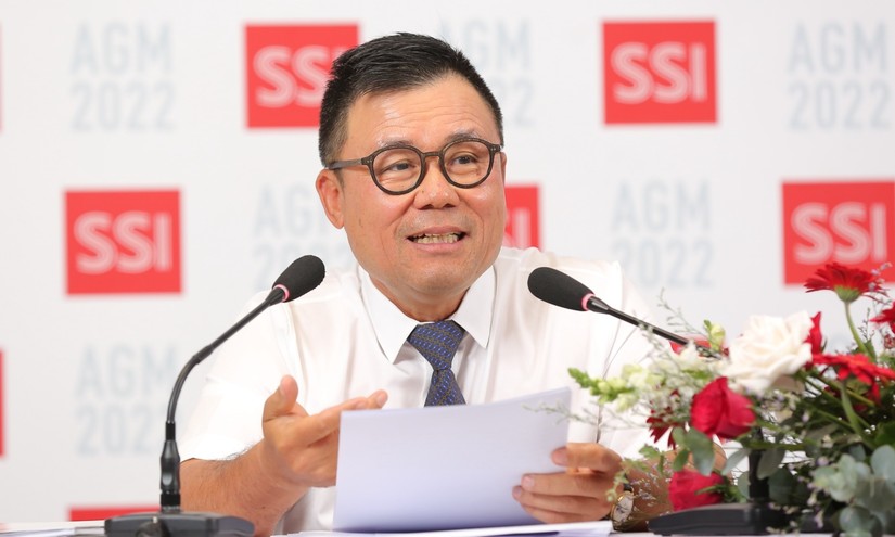 Ông Nguyễn Duy Hưng - Chủ tịch SSI tại ĐHĐCĐ năm 2022. Ảnh: SSI