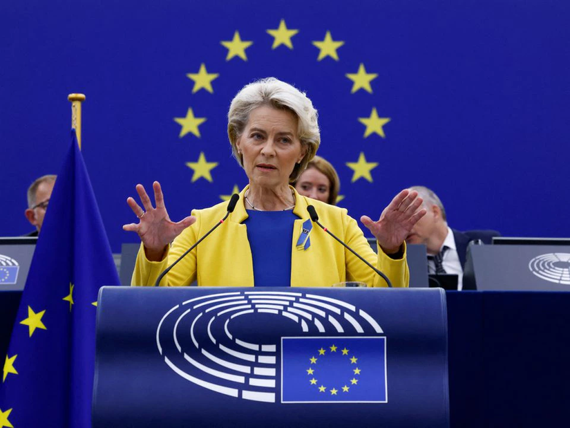 Chủ tịch Ủy ban châu Âu Ursula von der Layen. Ảnh: Reuters